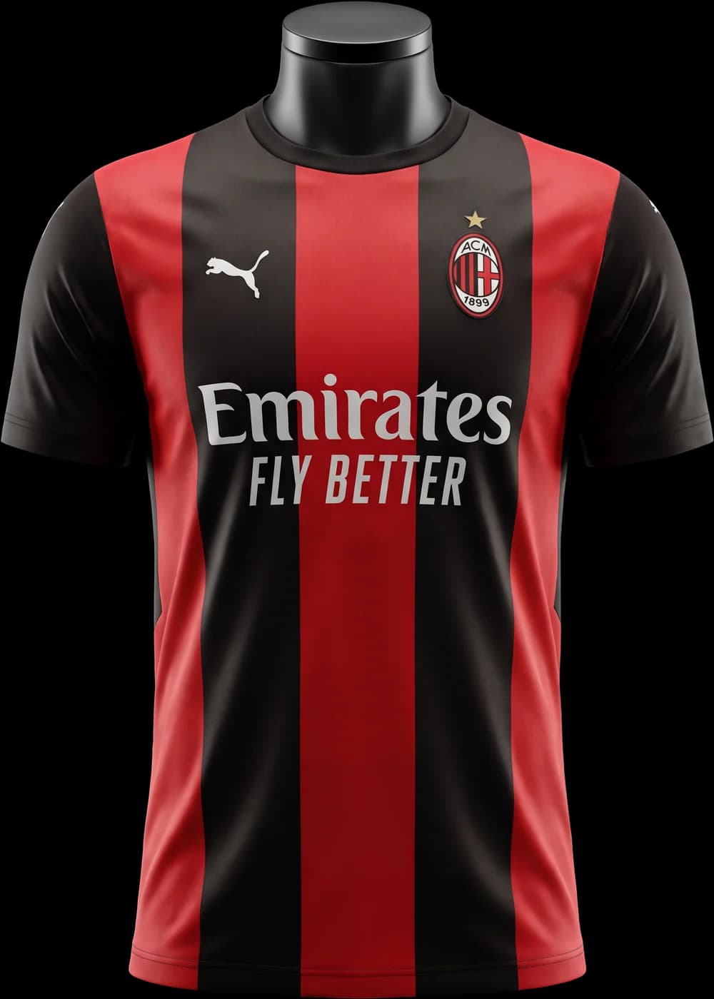 AC Milan Home 2026/27 on a black bust
